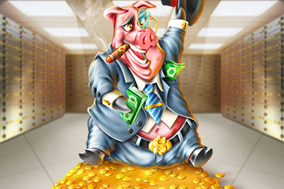 Escenario del juego Banker$ and Cash