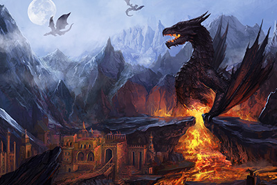 Escenario del juego Age of Dragons