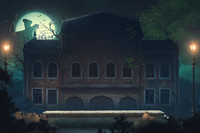 Escenario del juego Blood Moon Express