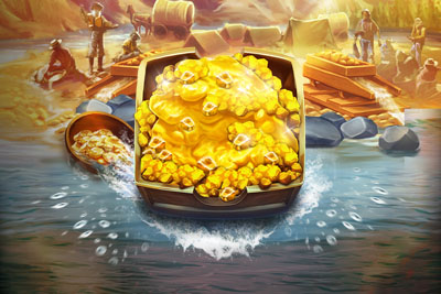 Escenario del juego Get the Gold INFINIREELS?
